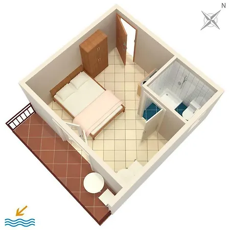 Studio 6745e Apartment Veliki Drvenik